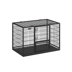 Cage pentru câini - Puppyren dreptunghiular - cu ușă glisantă - negru