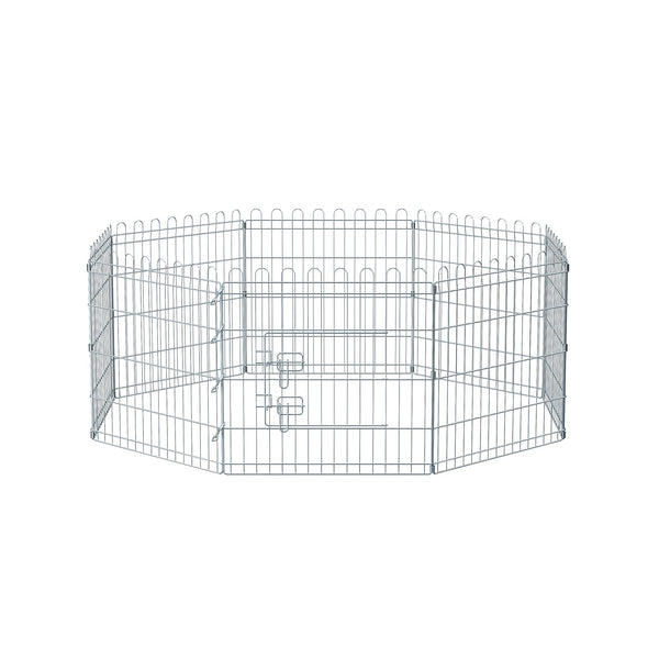 Box chiot - Cage pour lapins - argent