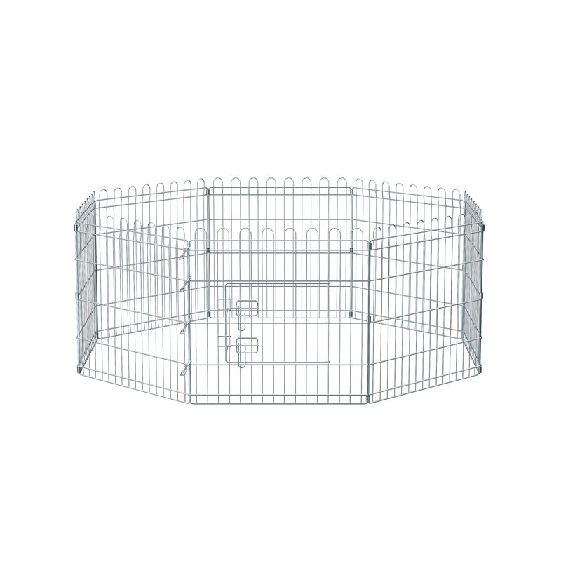 Box chiot - Cage pour lapins - argent