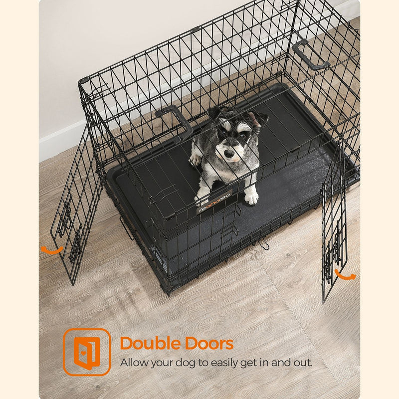 Banc de chien - cage de chien - cage de chien - noir