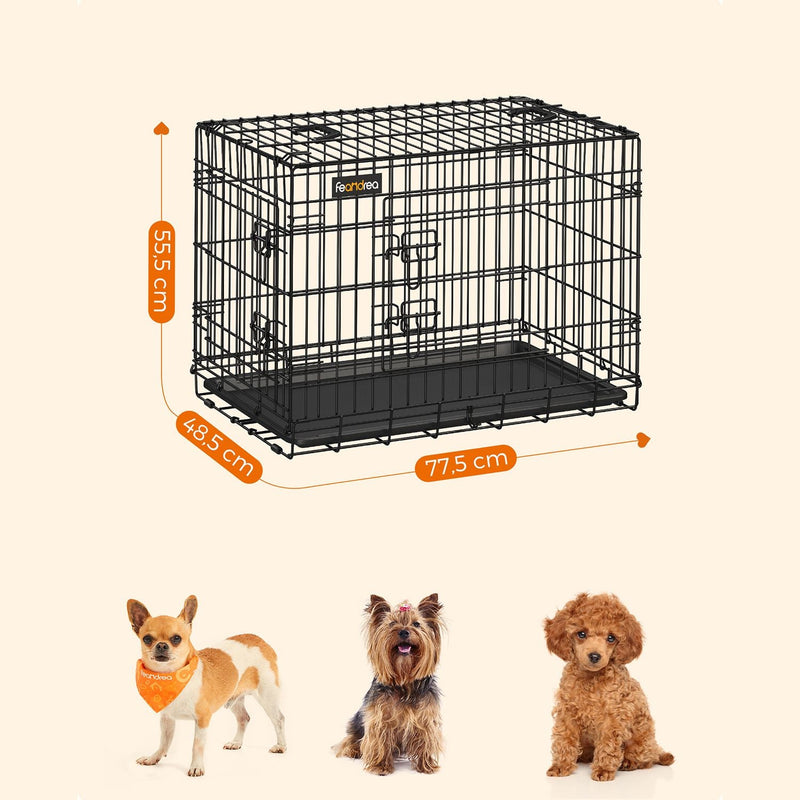 Banc de chien - cage de chien - cage de chien - noir