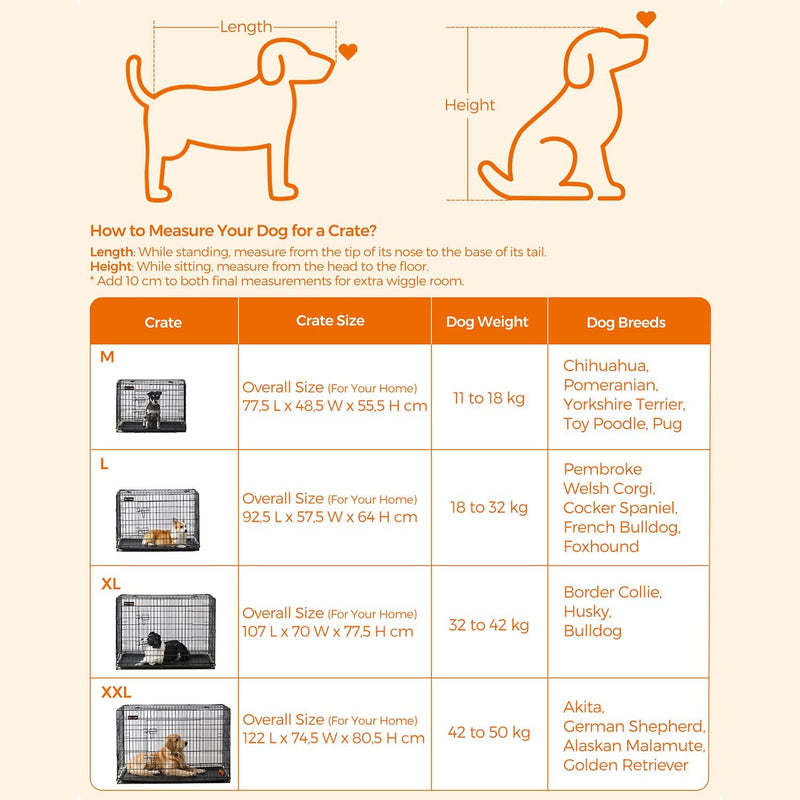 Honden bench - Hondenkooi - Honden cage - Zwart