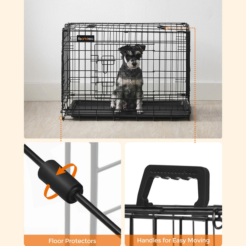 Banc de chien - cage de chien - cage de chien - noir