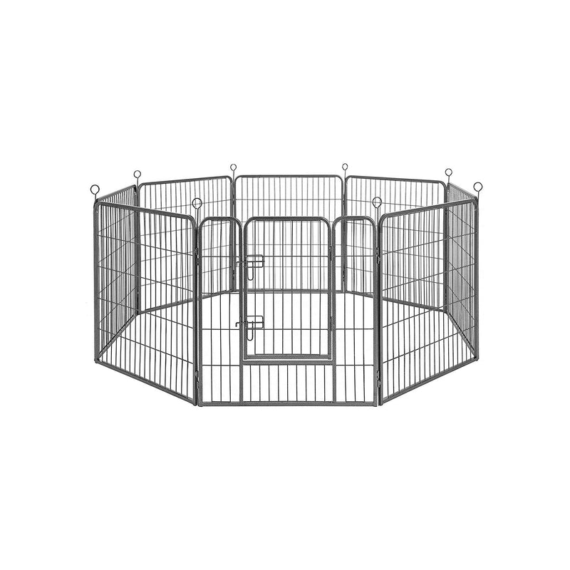 Hvalp - Animal Box - Med 8 gitterplader - Landsbolig - Grå