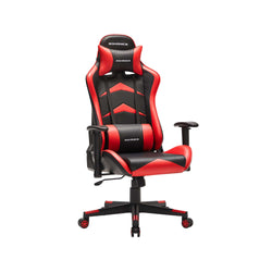 Spelstol - Office Chair - Ergonomic Office Chair - Justerbara armstöd - Svart / rött