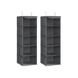 Armoire suspendue - Ensemble de 2 organisateurs suspendus - Gray