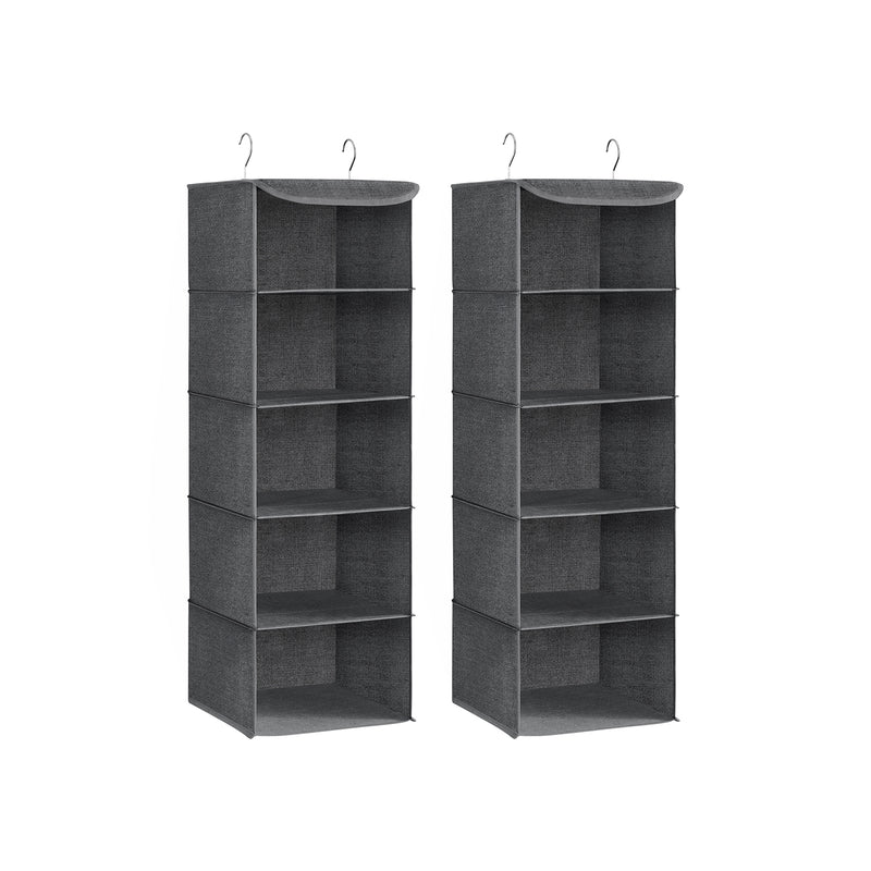 Armoire suspendue - Ensemble de 2 organisateurs suspendus - Gray