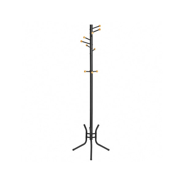 Coat Rack - îmbrăcăminte de îmbrăcăminte - 11 cârlige cu bile - Van Staal - Pentru paltoane - pălării - pungi - garderobă - negru