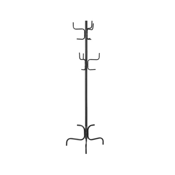 Garderob - Coat Rack - Klädstativ - Klädförvaring - Rockar - Hattar - Väskor - Svart