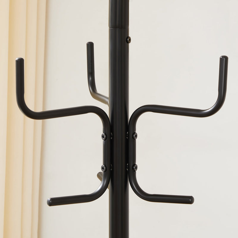 Armoire - rack de manteau - rack de vêtements - Stockage de vêtements - Couches - Chapeaux - Sacs - Black