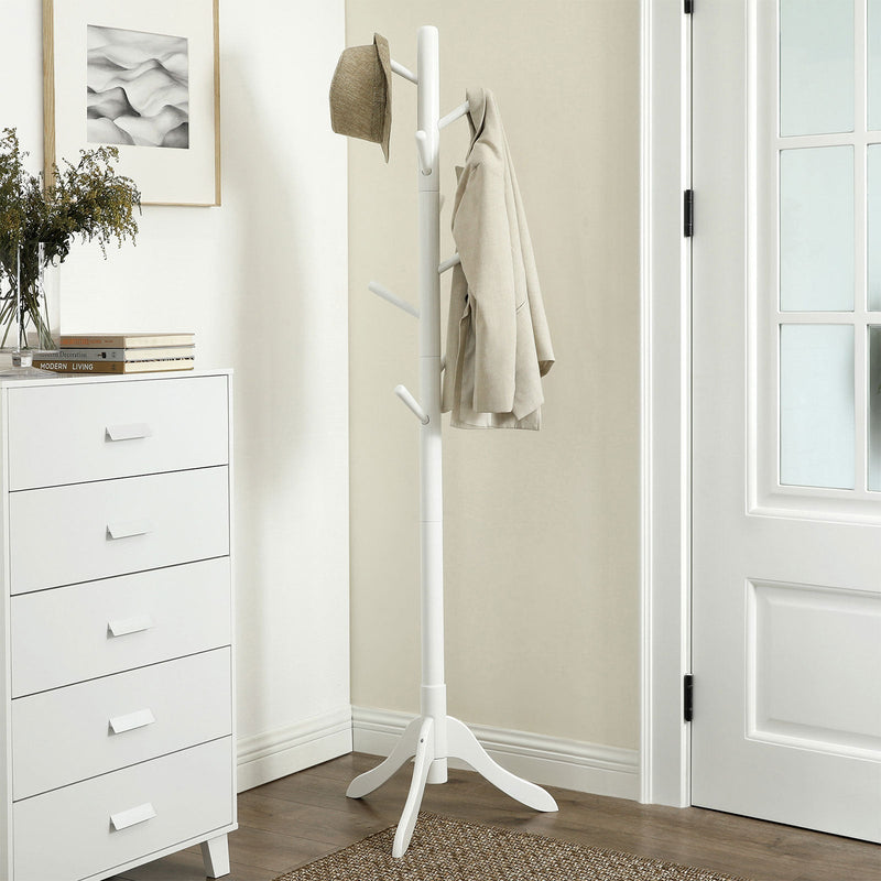 Coat Rack - klädstativ - 7 krokar - vita