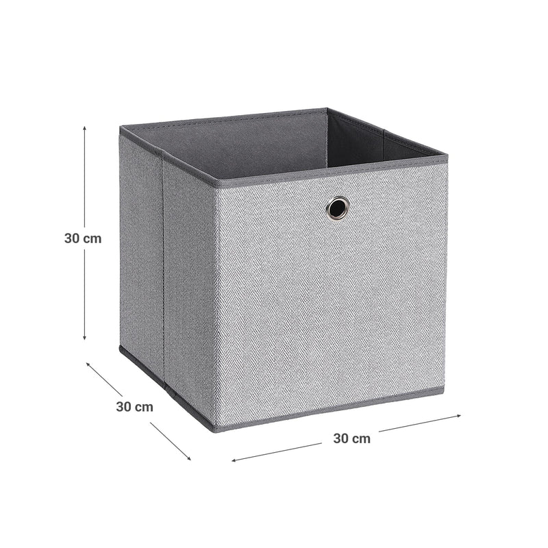 Boîtes de rangement - Ensemble de 6 boîtes pliantes - Boîtes en tissu - Gray