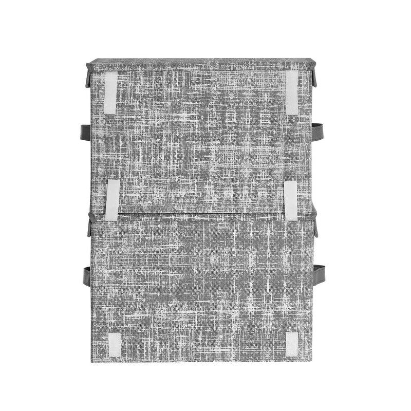 Ensemble de 2 boîtes de rangement en tissu - Gray