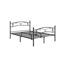 Double Bed - Bed Frame - Metal Bedste - Sort