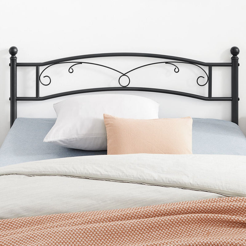 Tweepersoons Ledikant - Bedframe -  Metalen Bedstede - Zwart