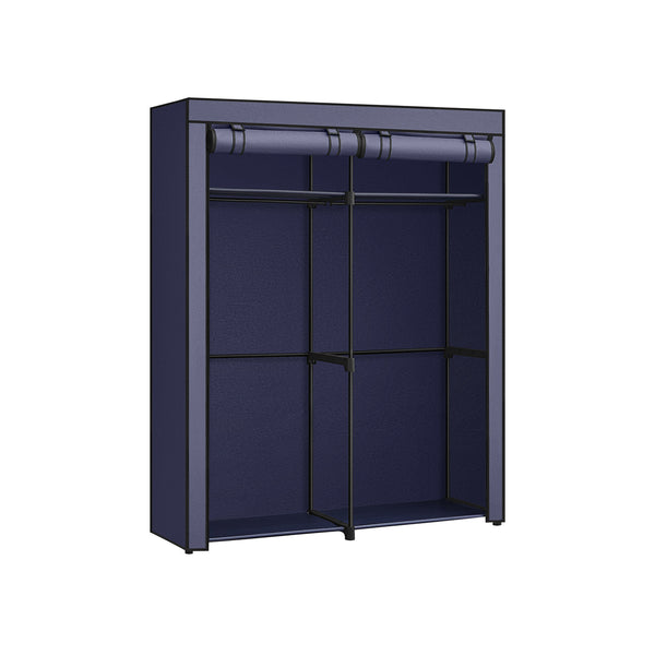 Armoire - armoire pliable - armoire en tissu - étagères réglables - bleu