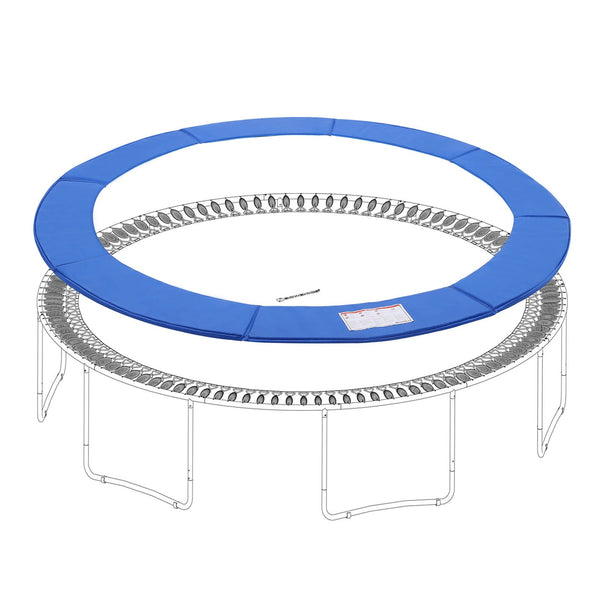 Trampoline Edge -dækning - Kantbeskyttelse - Sikkerhedsmåtte - UV -Resistent - Scheurvast -ø 244 cm