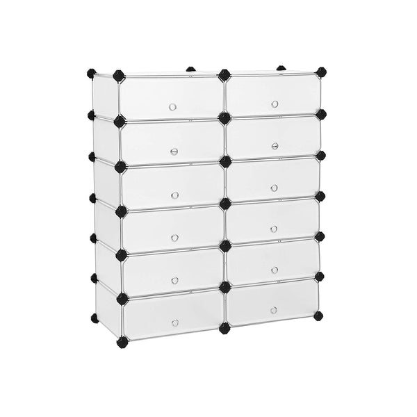 Shoe Rack med 6 nivåer - Shoe Storage - Rectangular Rack System - Perspirant