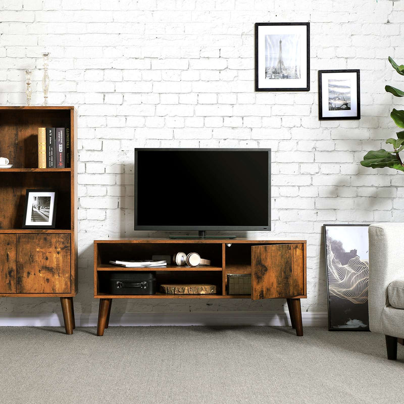 TV -skab - TV -møbler - TV Dresser - TV -skab - Lowboard - TV Board - Wood Look - Brun