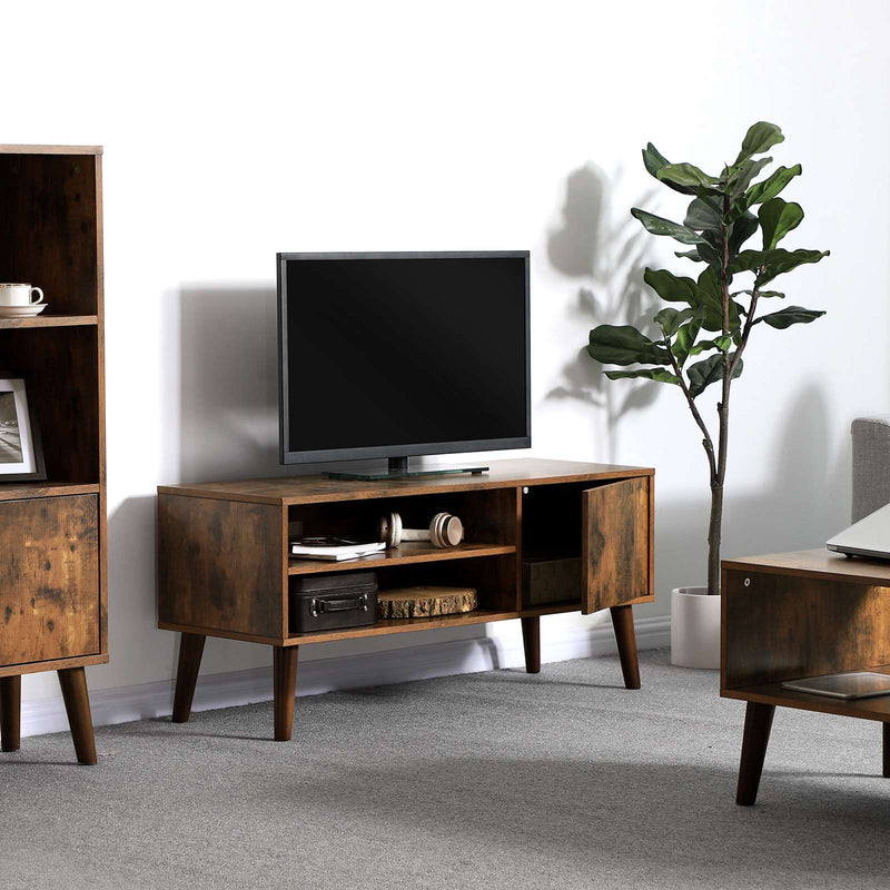 TV Dupboard - Mobilier TV - Dresser TV - TV Dupboard - Lowboard - TV Board - Wood Look - maro