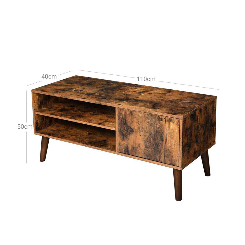 TV -skab - TV -møbler - TV Dresser - TV -skab - Lowboard - TV Board - Wood Look - Brun