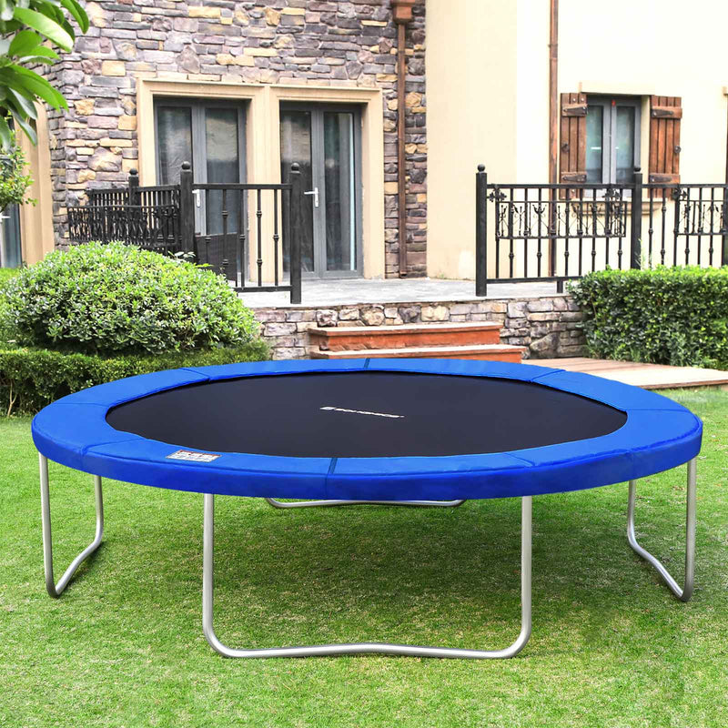 Couvercle du bord du trampoline - Protection périphérique - tapis de sécurité - bleu