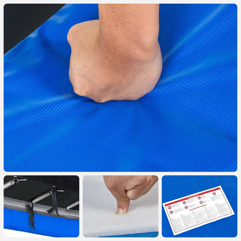 Couvercle de bord de trampoline - tapis de sécurité - Ø 366 cm - bleu