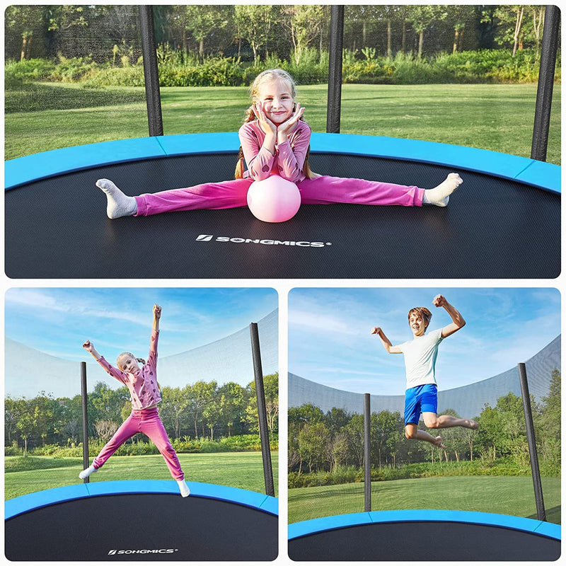 Grand trampoline - avec filet de sécurité - échelle et poteaux rembourrés - Ø 305 cm