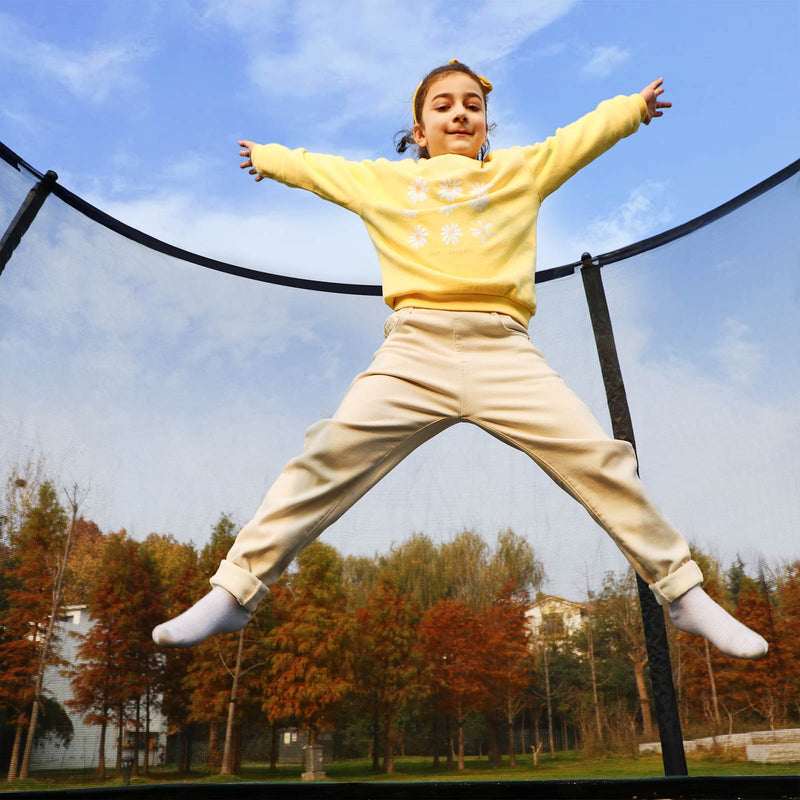 Trampoline - Trampoline de jardin - Ø 305 cm - avec filet de sécurité - avec escaliers - vert