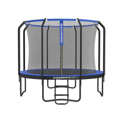 Trampolin - med sikkerhedsnet og stigen - 305 cm - mørkeblå