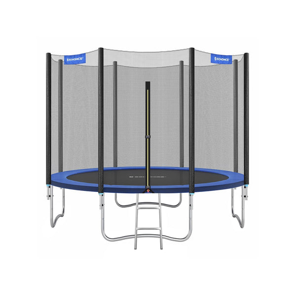 Trampolin - Bouncy Pushion - Med sikkerhedsnet - Blå