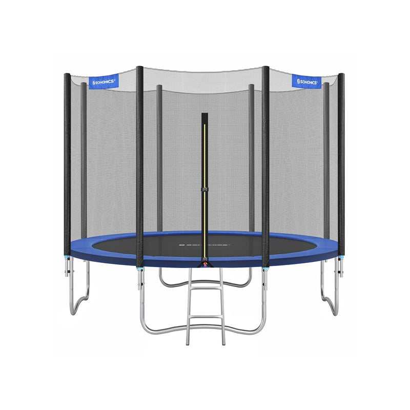 Trampolin - Bouncy Pushion - Med sikkerhedsnet - Blå