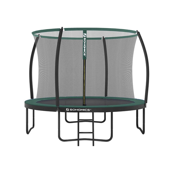 Trampoline - Trampoline de jardin - Trampoline ronde - avec filet de sécurité - vert / noir