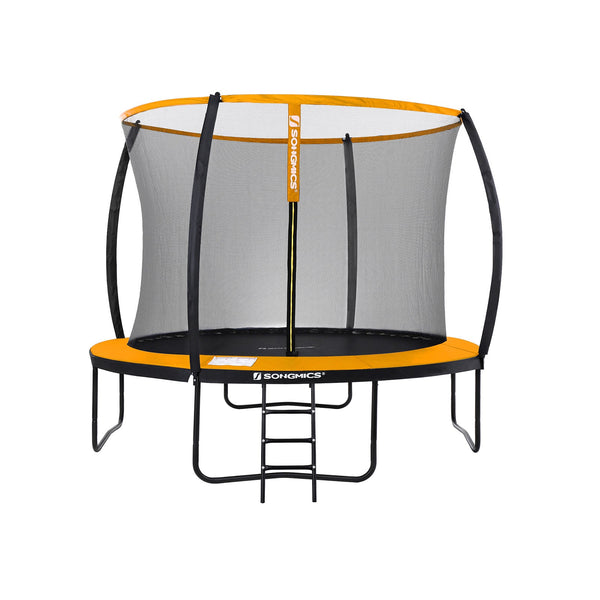 Garden Trampoline - Ø 366 cm - med sikkerhedsnet - med trapper - Orange