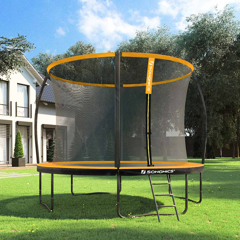 Trampoline - Met veiligheidsnet - Ø 305 cm - Zwart-oranje