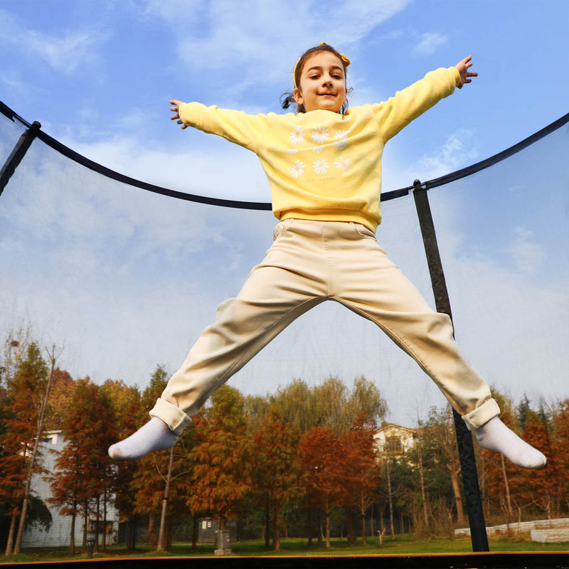 Garden Trampoline - Ø 366 cm - med säkerhetsnät - med trappor - Orange