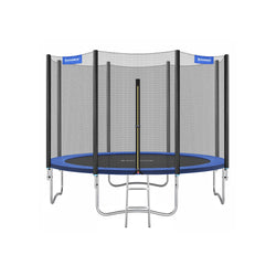 Trampoline Ø 366 cm - avec filet de sécurité - avec échelle - tiges doublées