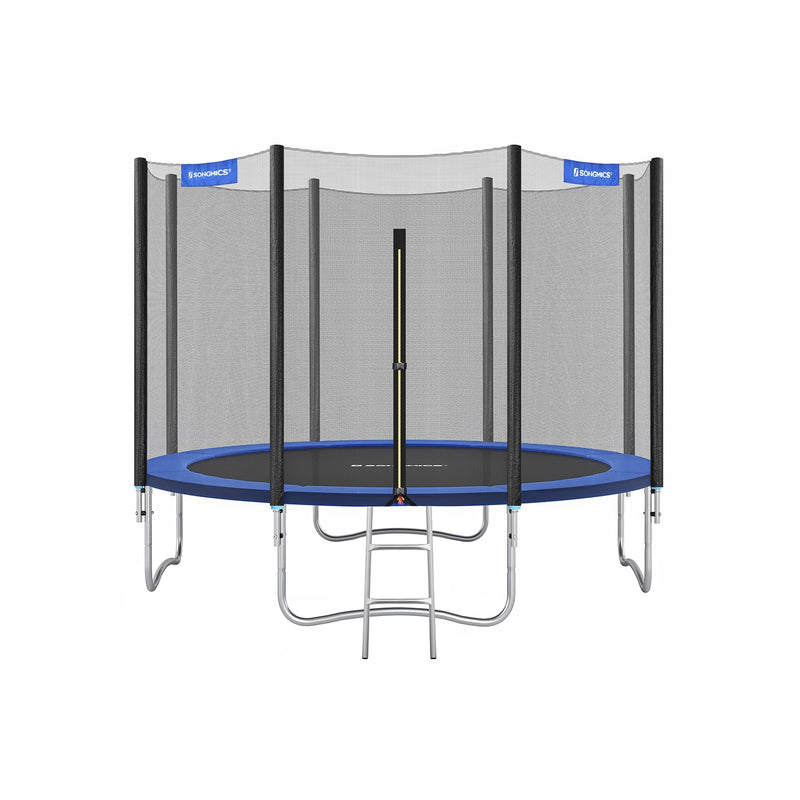 Trambulină Ø 366 cm - cu plasă de siguranță - cu scară - tije căptușite