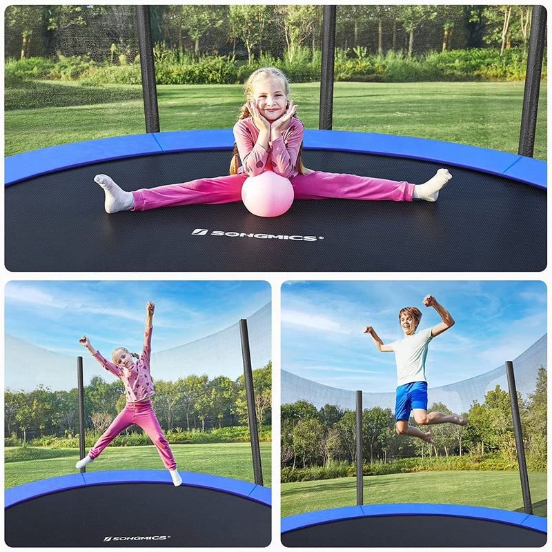 Trampolin - med stege och säkerhetsskydd - rund - Ø 427 cm