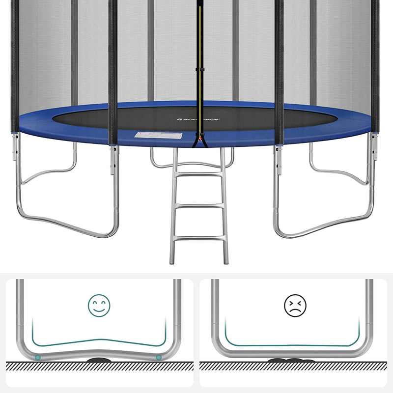 Trampoline - Met Ladder en veiligheidsafdekking - Rond - Ø 427 cm