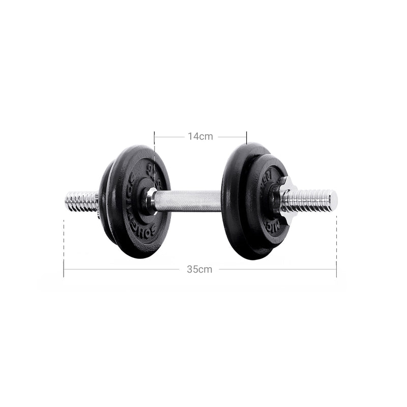 Halterset - Dumbbell - Barbellset - Verstelbaar Halterset - Fitness - Halterstang