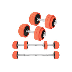 Halters - Dumbbell set - Verstelbaar - 25 KG - Oranje