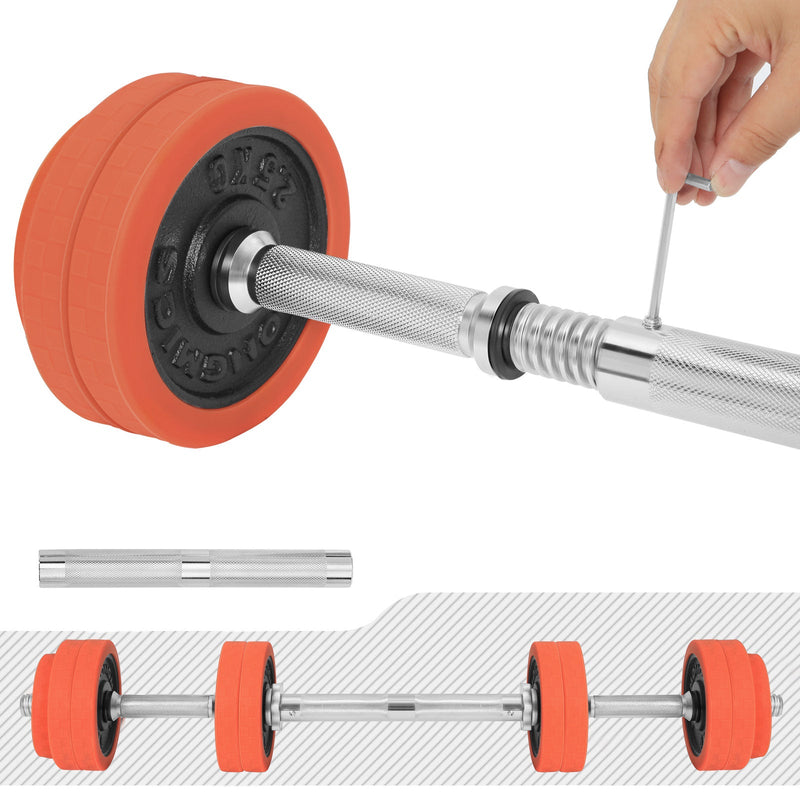 Halters - Dumbbell set - Verstelbaar - 25 KG - Oranje