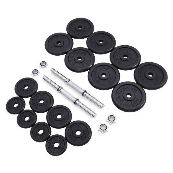 Halterset - Dumbbells - Gietijzeren - Verstelbaar - Set van 2 - 60kg - Voor Home Gym