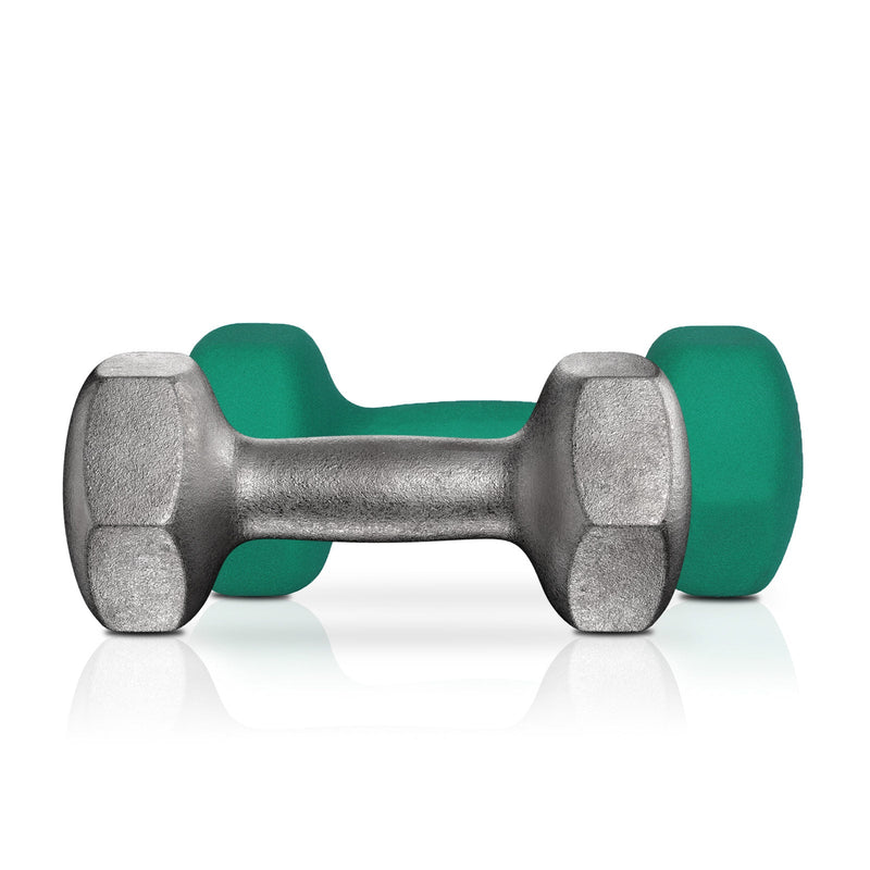 Halters - Dumbells - Set van 2 - 4kg x 2 - Groen