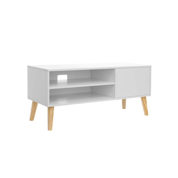 TV Cabinet - Lowboard - Television Table - Sofabord - Television Box - Moderne - Hvid