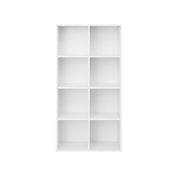 Bibliothèque - Bibelles - Bureau de bureau - avec 8 compartiments - blanc