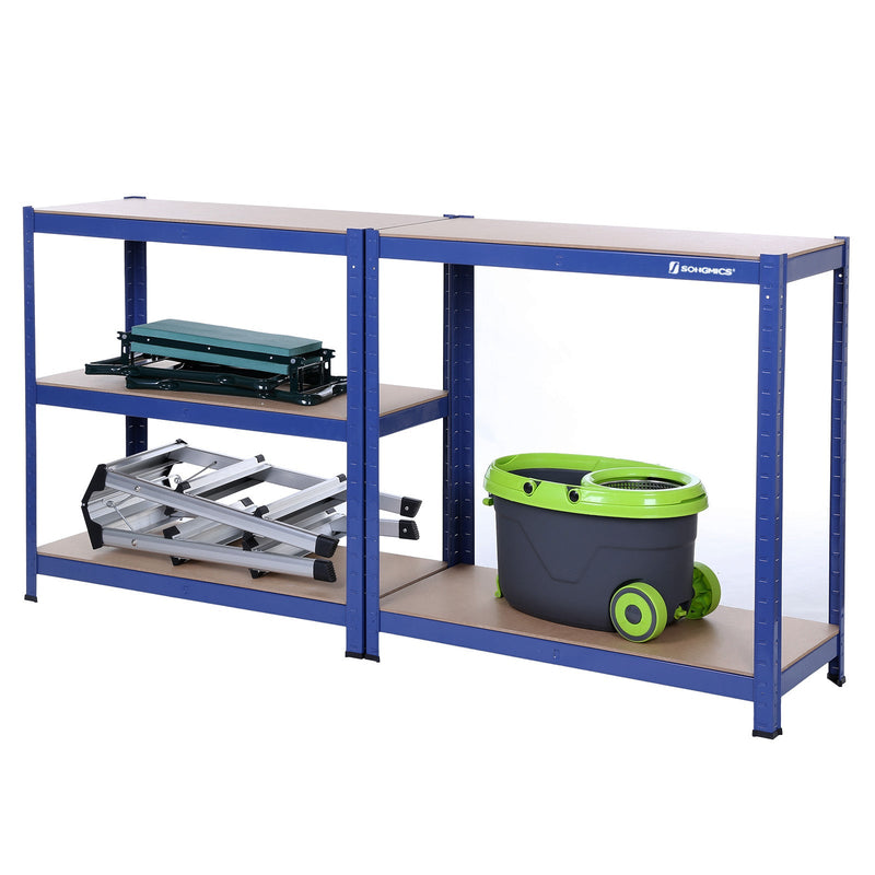 Stellingkast - Magazijnrek - 5-Laags rek - 30 x 75 x 150 cm - Blauw