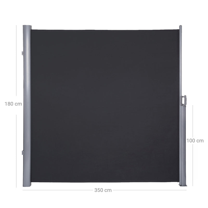 Canopy lateral - extensibil - 180 x 350 cm - Protecția vizualizării - Protecția solară