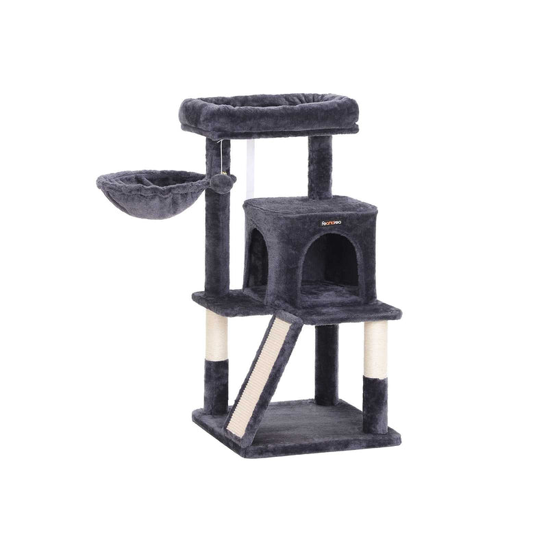 Scratching Post - Med Scratching Board - 96 cm - Røggrå